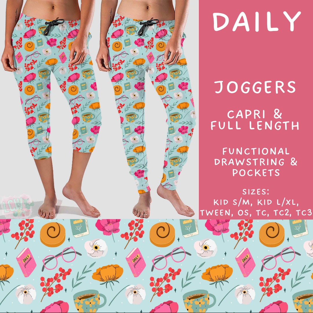 Batch #561 - June Request Run - Closes 7/27 - ETA late Sept - Daily Full and Capri Length Joggers