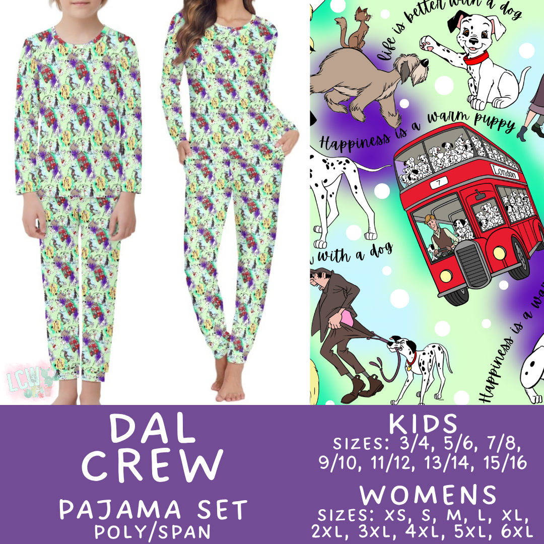 Batch #590 - Magical Family Pajamas - Closes 9/18 - ETA mid Nov - Dal Crew Women's & Kid's Pajama Set