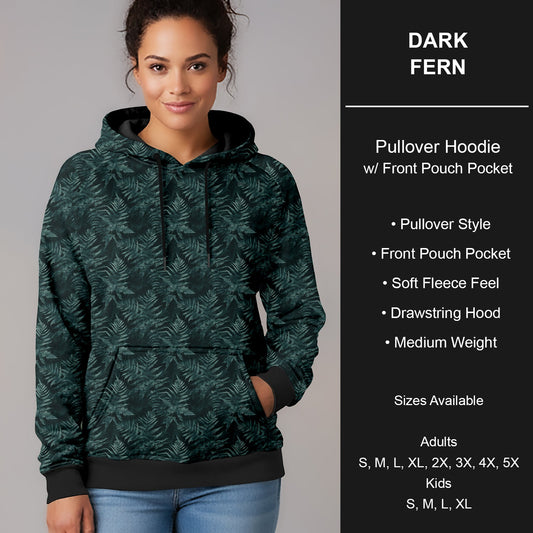 B266 - Preorder Dark Fern Pullover Hoodie (Closes 12/17. ETA late Feb.)