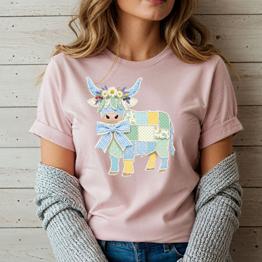 Quilted Cow Tshirt