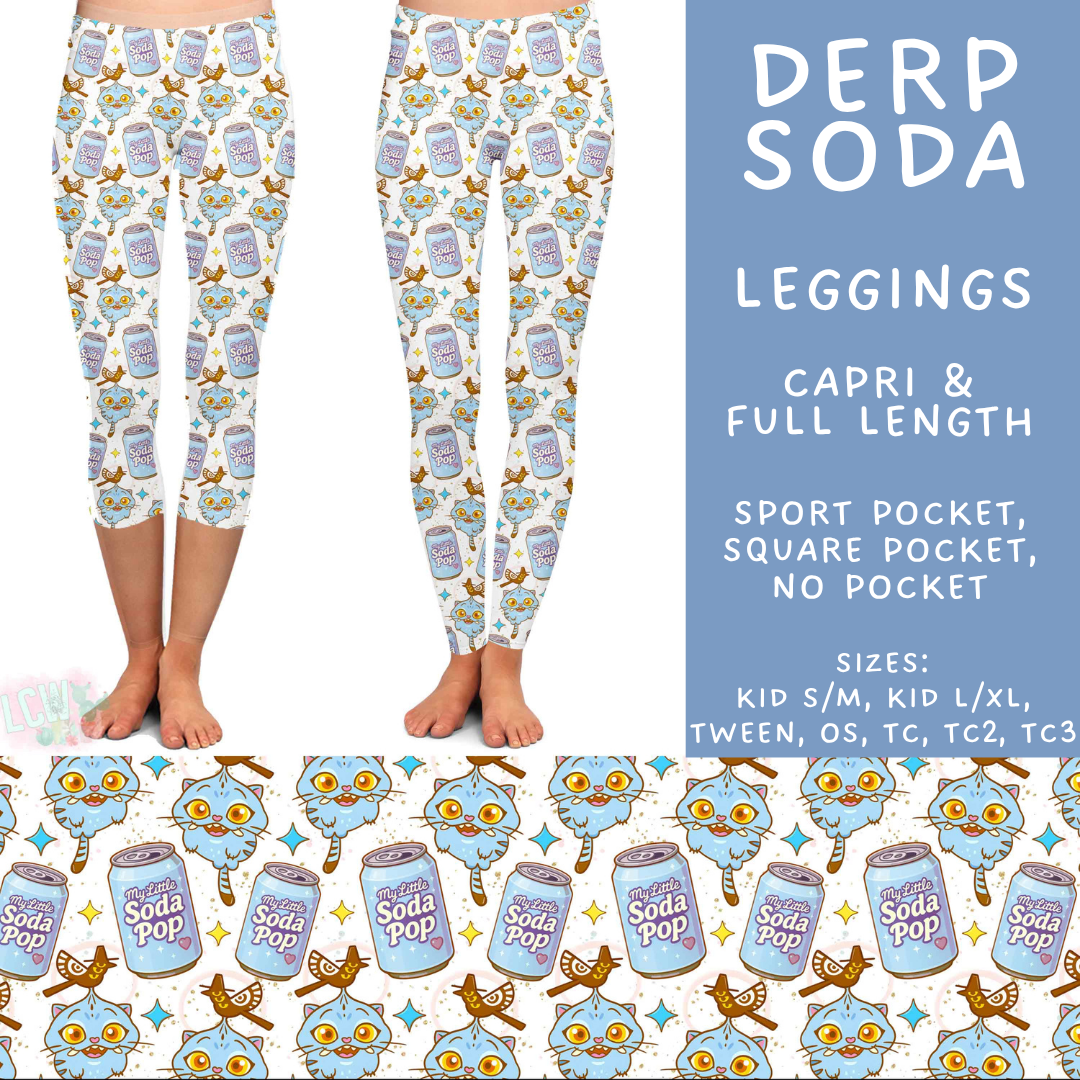 Batch #586 - Cool Characters 18 - Closes 9/16 - ETA mid Nov - Derp Soda Full and Capri Length Leggings