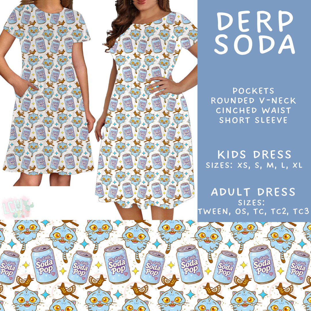 Batch #586 - Cool Characters 18 - Closes 9/16 - ETA mid Nov - Derp Soda Adult & Kids Dresses