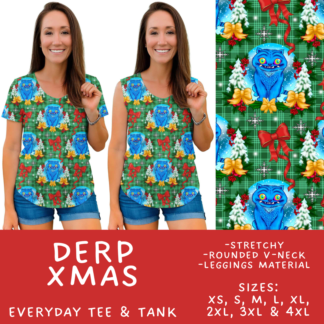 Batch #558 - Magical Character Christmas - Closes 7/20 - ETA mid/late Sept - Derp Xmas Everyday Tank & Tee