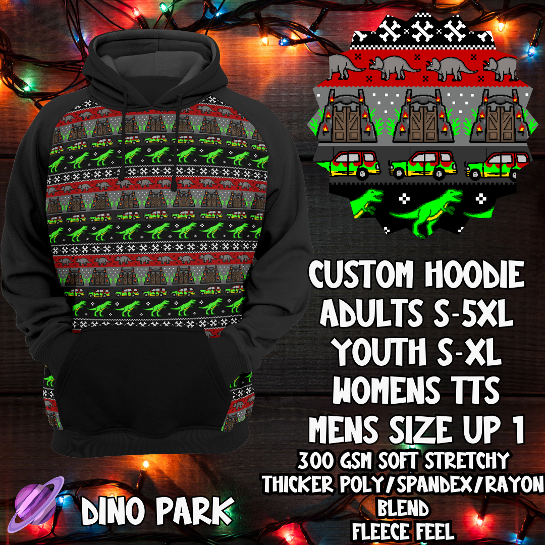 DINO PARK-HOODIE-XMAS SWEATER PREORDER-9/27