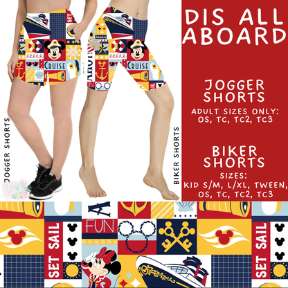 Batch #552 - Magical Faves 22 - Closes 7/6 - ETA early Sept - Dis All Aboard Biker & Jogger Shorts
