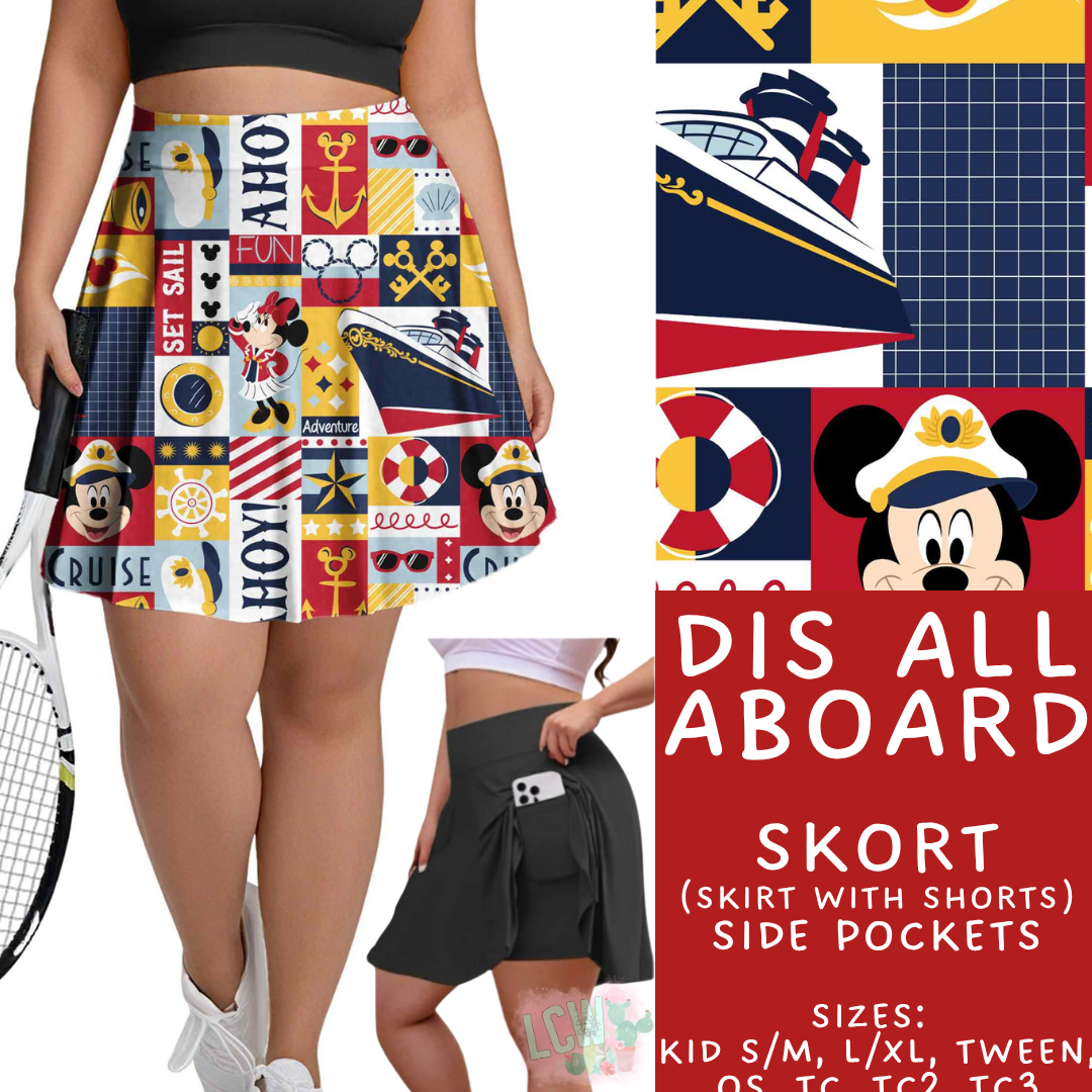 Batch #552 - Magical Faves 22 - Closes 7/6 - ETA early Sept - Dis All Aboard Skort