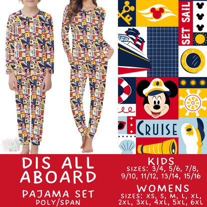 Batch #590 - Magical Family Pajamas - Closes 9/18 - ETA mid Nov - Dis All Aboard Women's & Kid's Pajama Set