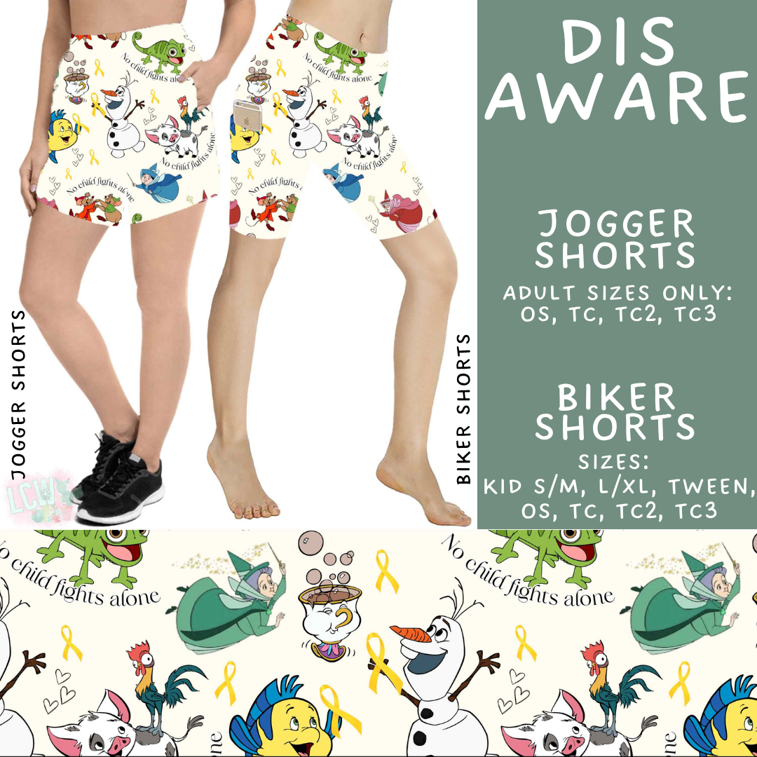 Batch #541 - Magical Faves 21 - Closes 6/10 - ETA mid August - Dis Aware Biker & Jogger Shorts