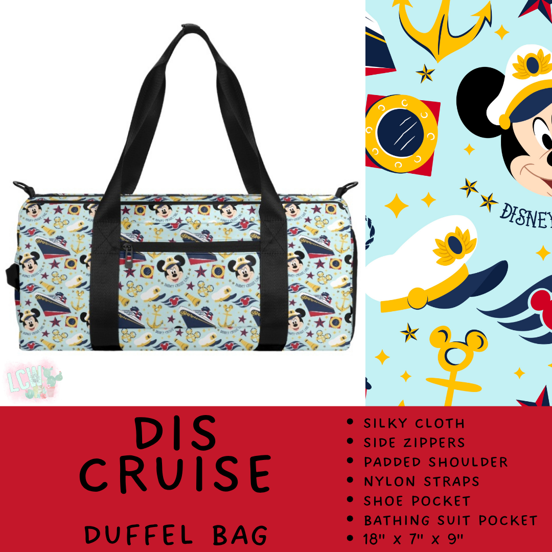 Batch #609 - Travel Collection 2 - Closes 11/6 - ETA early Jan - Dis Cruise Duffel Bag
