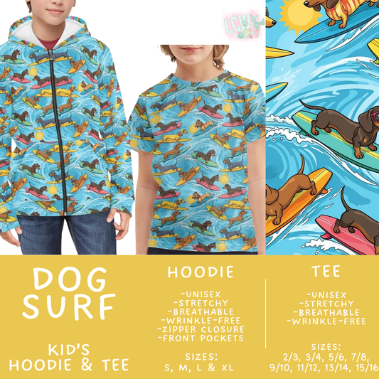 Batch #563 - Made for Play Collection - Closes 7/31 - ETA late Sept - Dog Surf Kid's Unisex Hoodie & Tee