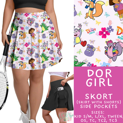 Batch #555 - Cool Characters 7 - Closes 7/13 - ETA mid Sept - Dor Girl Skort