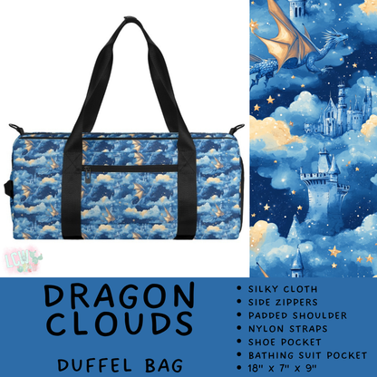 Batch #609 - Travel Collection 2 - Closes 11/6 - ETA early Jan - Dragon Clouds Duffel Bag