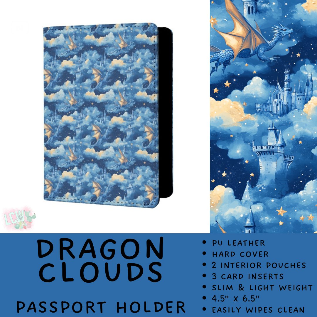 Batch #609 - Travel Collection 2 - Closes 11/6 - ETA early Jan - Dragon Clouds Passport Holder