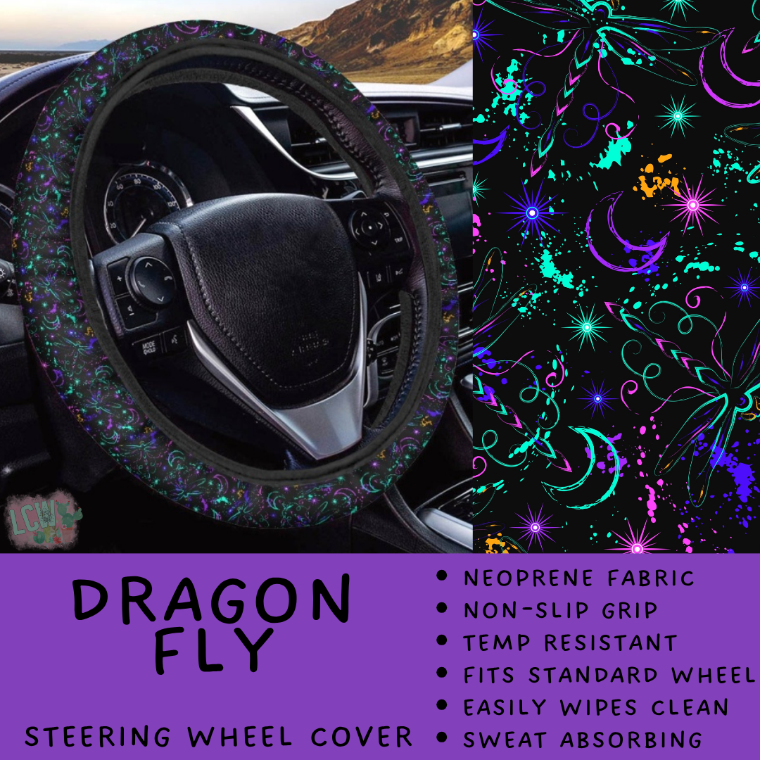 Batch #554 - Car Accessories 3 - Closes 7/10 - ETA early/mid Sept - Dragon Fly Steering Wheel Cover