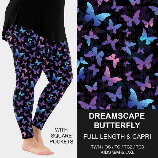 B265 - Preorder Dreamscape Butterfly Leggings w/ Pockets (Closes 12/14. ETA: mid Feb.)