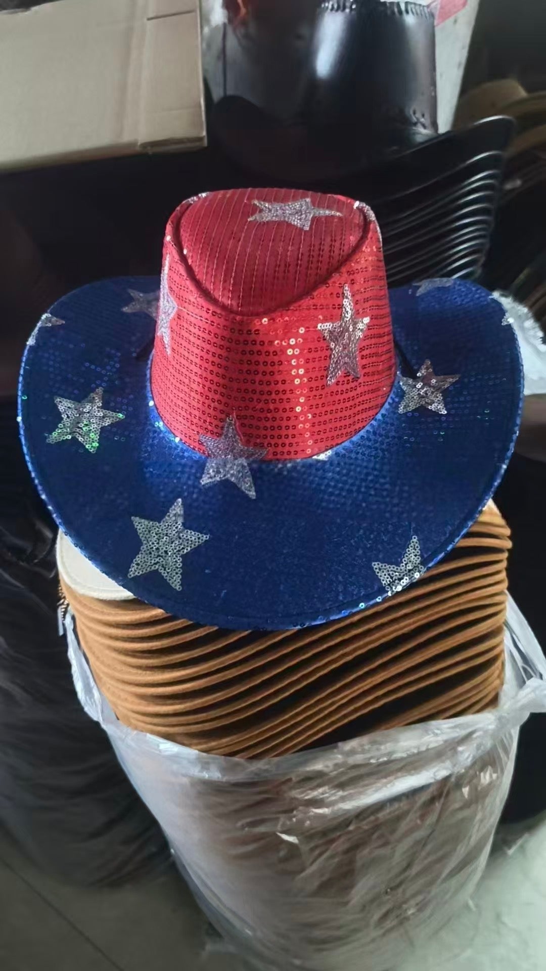 Sequin Star Cowboy Hat