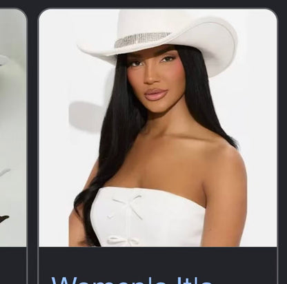 Rhinestone Western Cowboy Hat