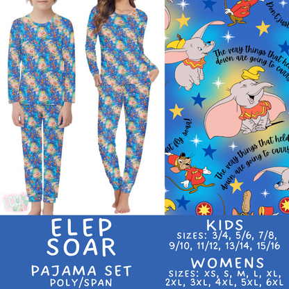 Batch #590 - Magical Family Pajamas - Closes 9/18 - ETA mid Nov - Elep Soar Women's & Kid's Pajama Set