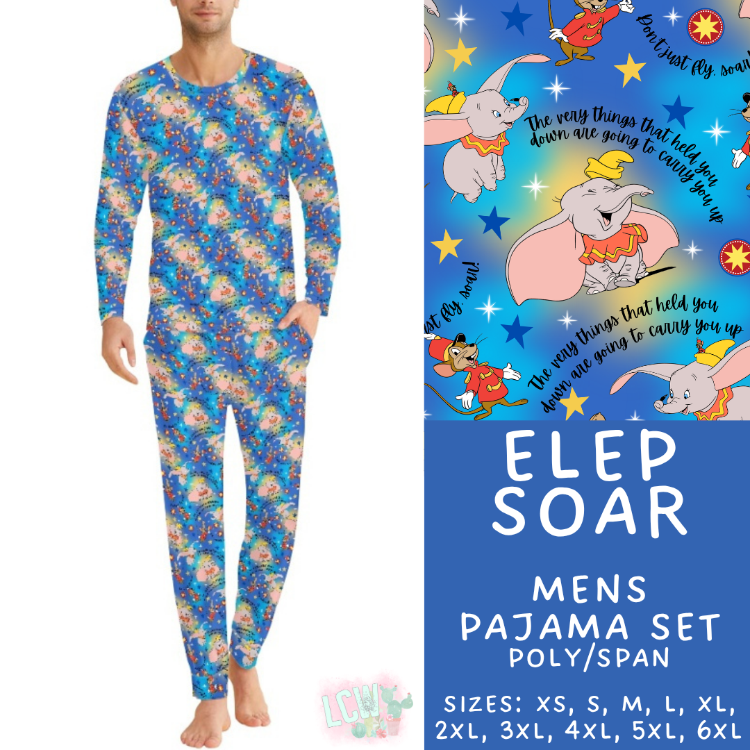 Batch #590 - Magical Family Pajamas - Closes 9/18 - ETA mid Nov - Elep Soar Men's Pajama Set