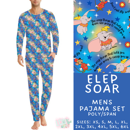 Batch #590 - Magical Family Pajamas - Closes 9/18 - ETA mid Nov - Elep Soar Men's Pajama Set