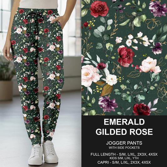 B277 - Preorder Emerald Gilded Rose Joggers (Closes 3/08. ETA: mid May)