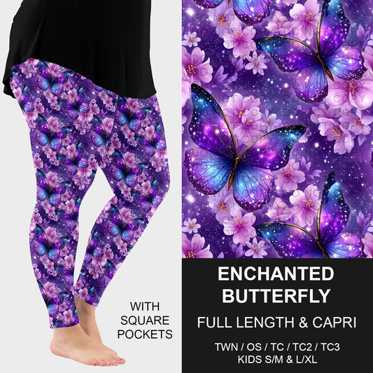 B274 - Preorder Enchanted Butterfly Leggings w/ Pockets (Closes 2/22. ETA: late April)