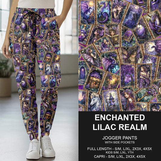 B276 - Preorder Enchanted Lilac Realm Joggers (Closes 3/01. ETA: early May)