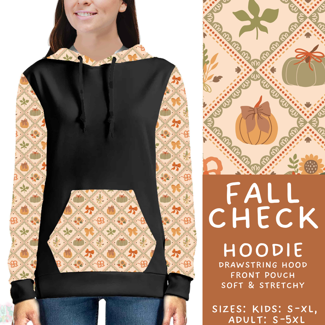 Batch #582 - Hello Fall 3 - Closes 9/7 - ETA early Nov - Fall Check Hoodie