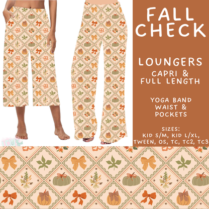 Batch #582 - Hello Fall 3 - Closes 9/7 - ETA early Nov - Fall Check Capri and Full Length Loungers