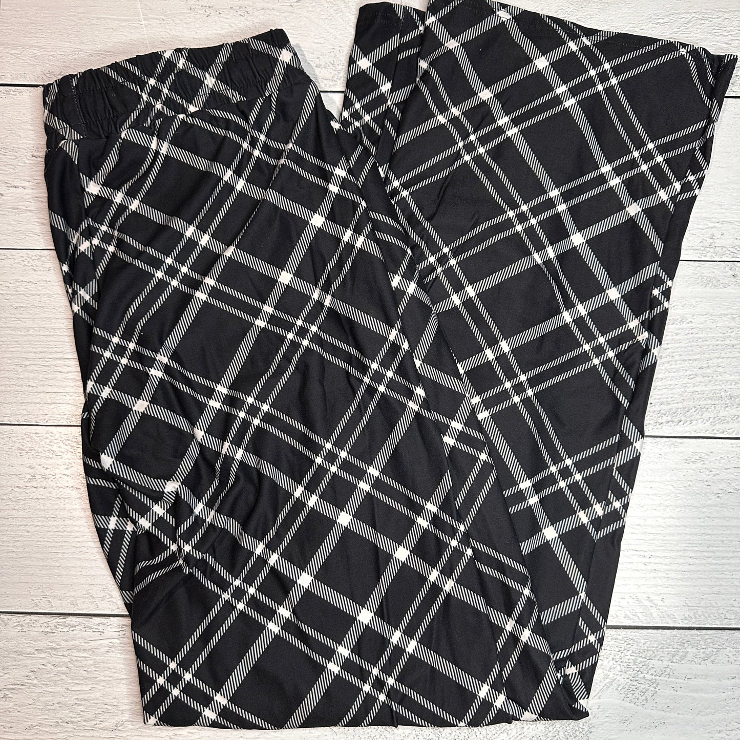 Black & White Plaid - Lounge Pants