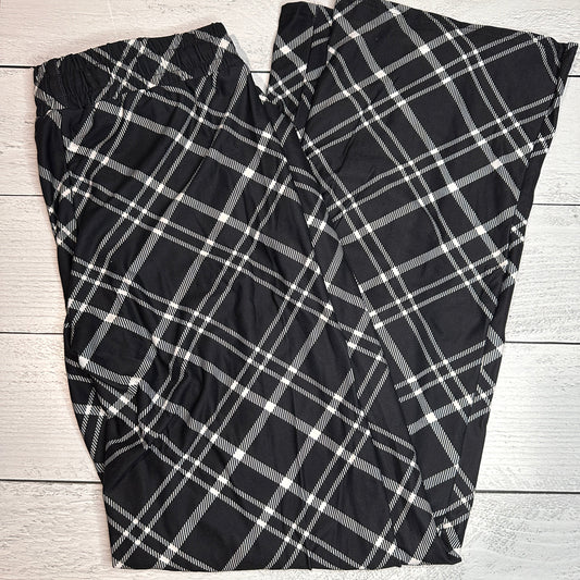 Black & White Plaid - Lounge Pants