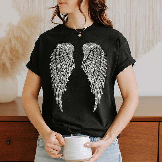 Halftone Angel Wings Tshirt