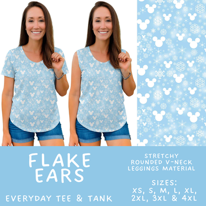 Batch #606 - Magical Character Winter - Closes 10/30 - ETA late Dec - Flake Ears Everyday Tank & Tee