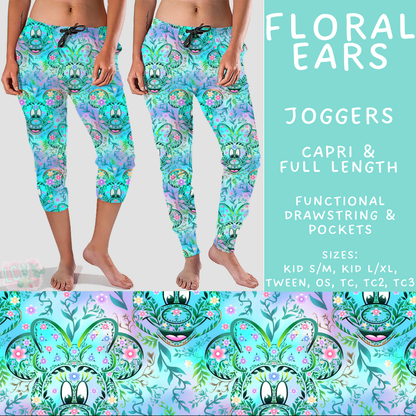 Batch #541 - Magical Faves 21 - Closes 6/10 - ETA mid August - Floral Ears Full and Capri Length Joggers