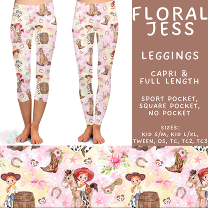Batch #585 - Magical Faves 24 - Closes 9/14 - ETA mid Nov - Floral Jess Full and Capri Length Leggings