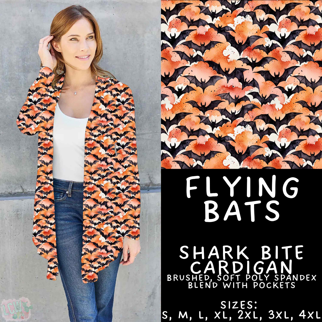 Batch #556 - Halloween 3 - Closes 7/15 - ETA mid Sept - Flying Bats Cardigan