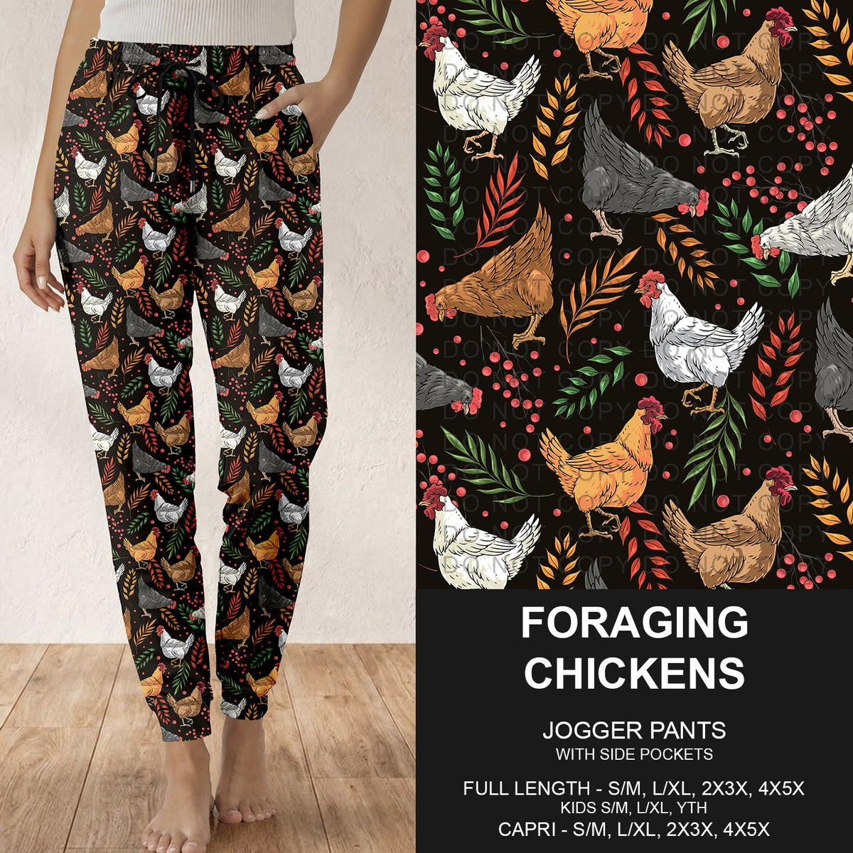 B318 - Preorder Foraging Chickens Joggers (Closes 10/25. ETA: late Dec.)