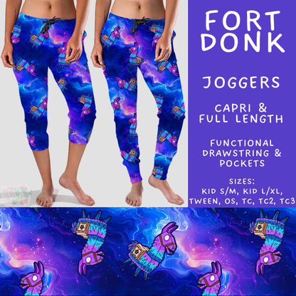Batch #607 - Fun Run 28 - Closes 11/2 - ETA early Jan - Fort Donk Full and Capri Length Joggers