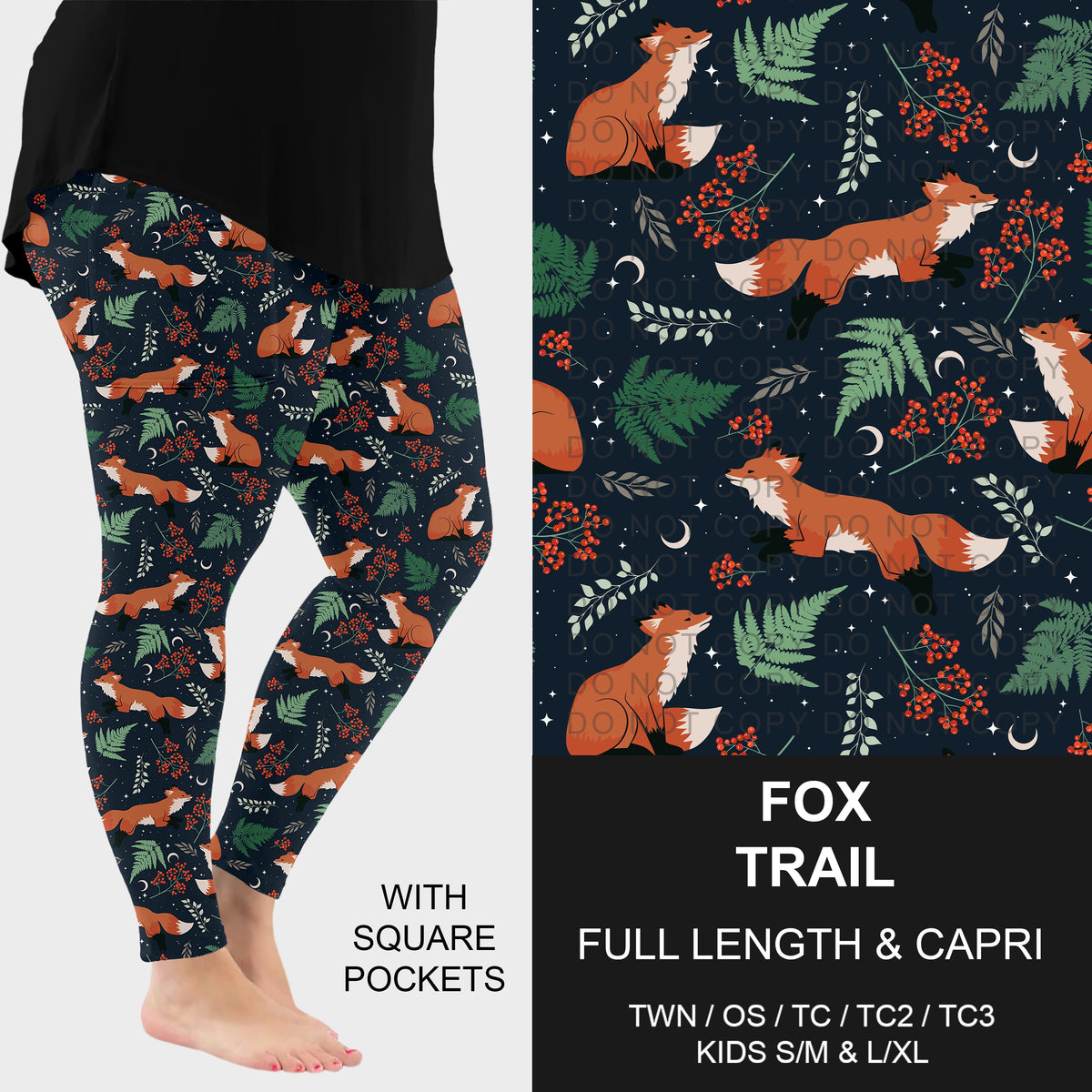 B318 - Preorder Fox Trail Leggings w/ Pockets (Closes 10/25. ETA: late Dec.)
