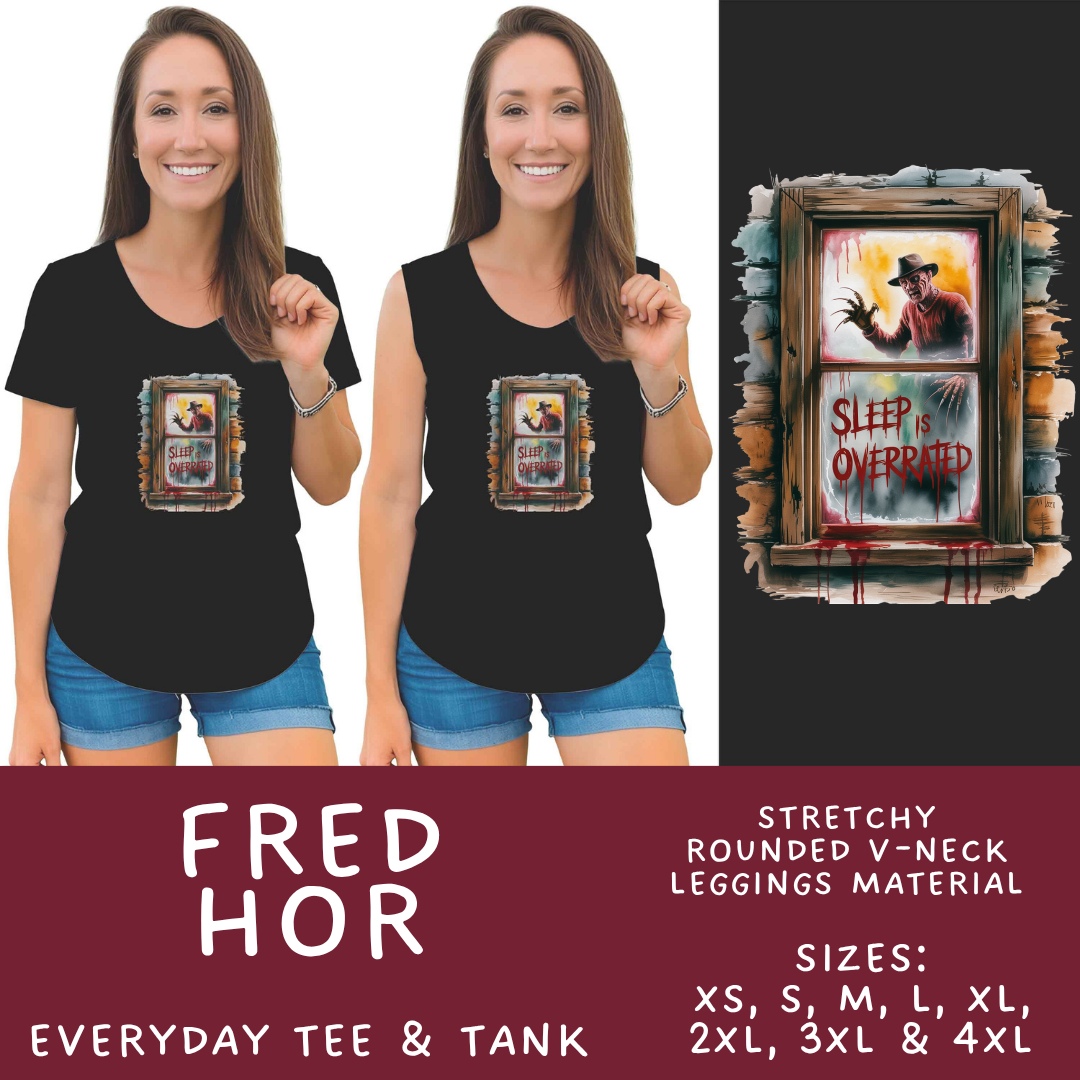 Batch #571 - Horror Windows - Closes 8/17 - ETA mid Oct - Fred Hor Everyday Tank & Tee