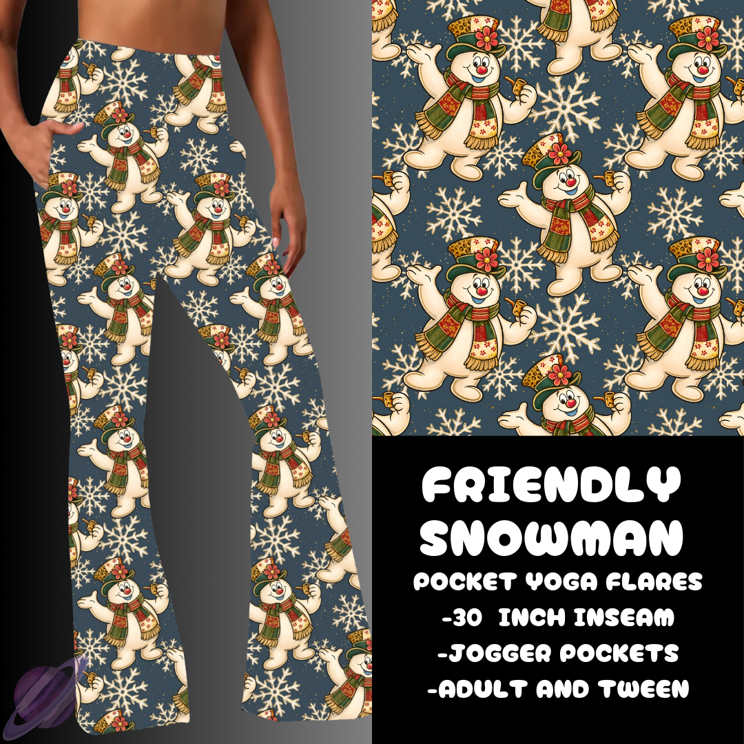 FRIENDLY SNOWMAN-YOGA FLARES 7-PREORDER DUE 10/2