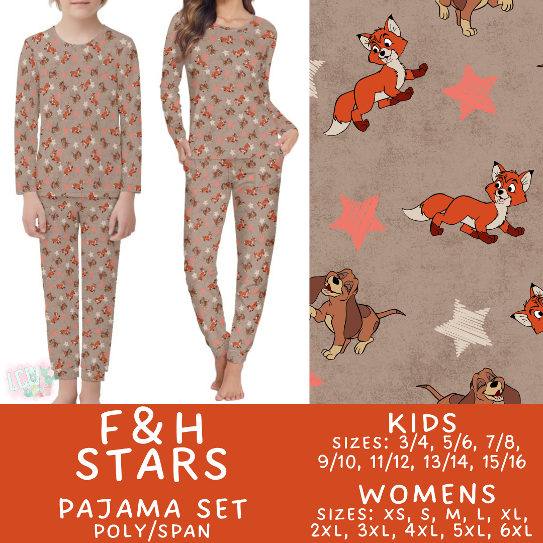 Batch #590 - Magical Family Pajamas - Closes 9/18 - ETA mid Nov - F&H Stars Women's & Kid's Pajama Set