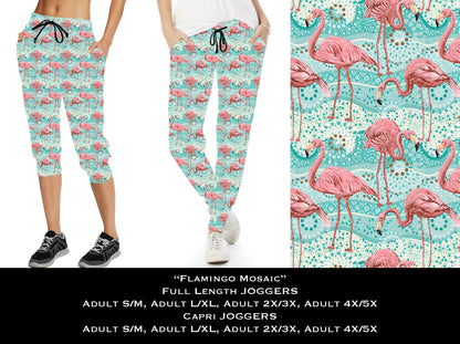 Flamingo Mosaic - Capri Joggers