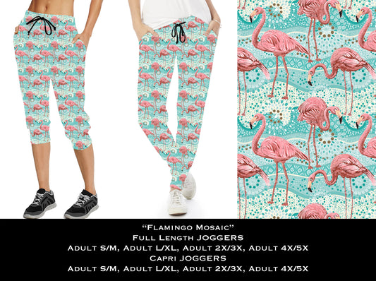 Flamingo Mosaic - Capri Joggers