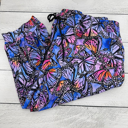 Butterfly Periwinkle - Capri Joggers
