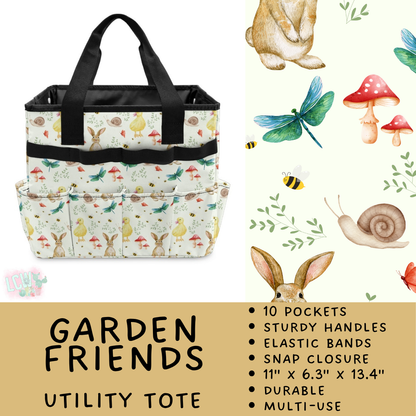 Batch #549 - Utility Tote 2 - Closes 6/29 - ETA late August - Garden Friends Utility Tote