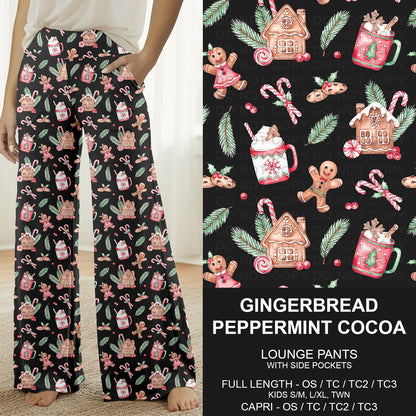 B313 - Preorder Gingerbread Peppermint Cocoa Lounge Pants (Closes 9/20. ETA: late Nov.)