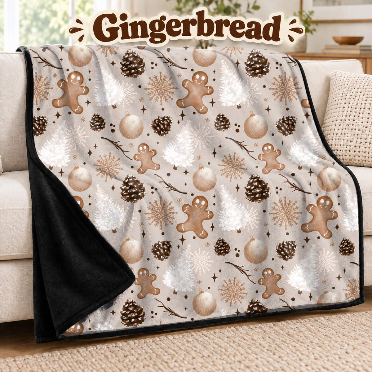 Gingerbread-Soft Throw Blanket 14 Run-Due 9/28