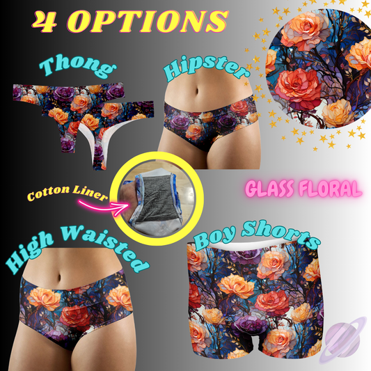 GLASS FLORAL- UNDERWEAR 3 PREORDER CLOSING 3/27