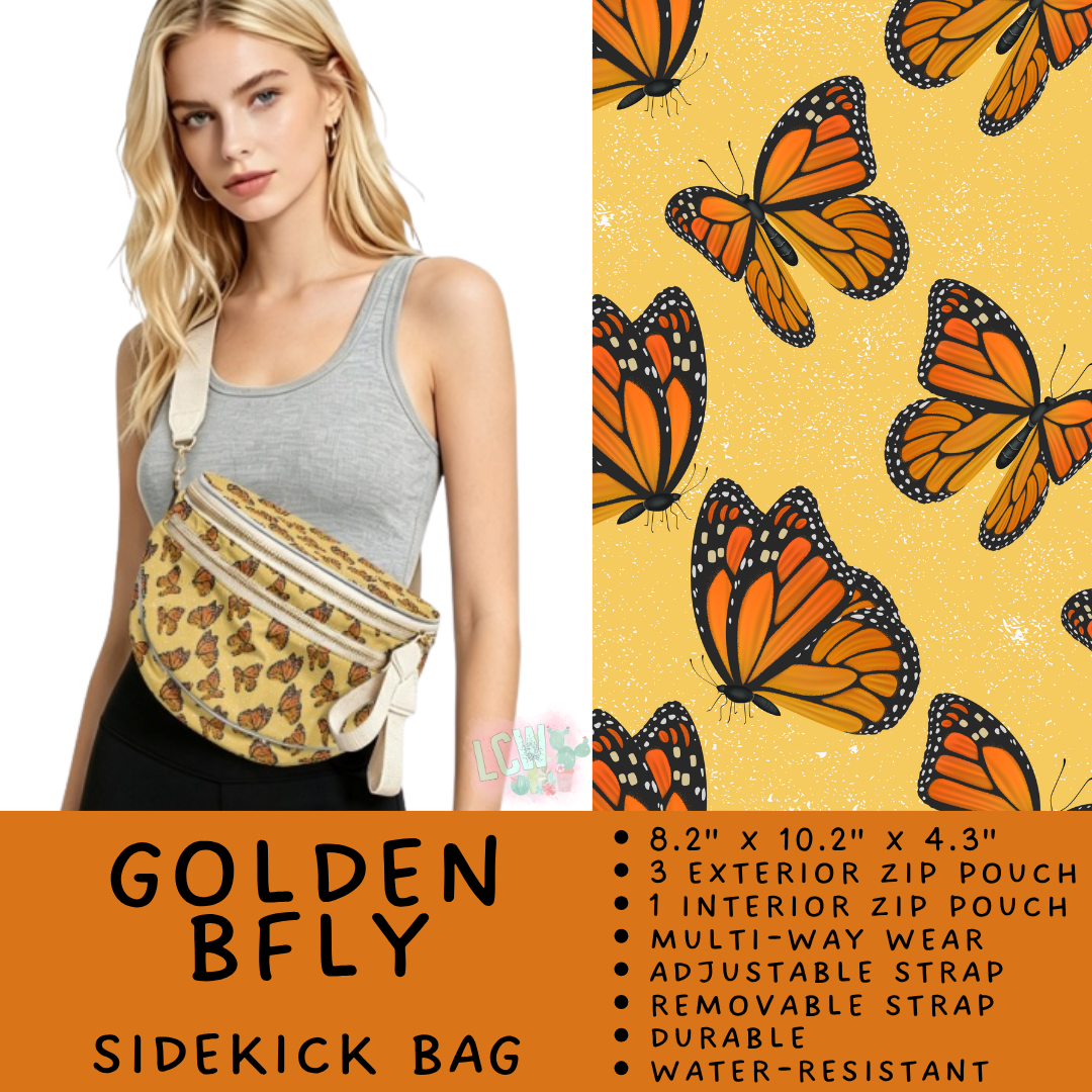 Batch #604 - Sidekick Bag 3 - Closes 10/26 - ETA mid/late Dec - Golden BFly Sidekick Bag